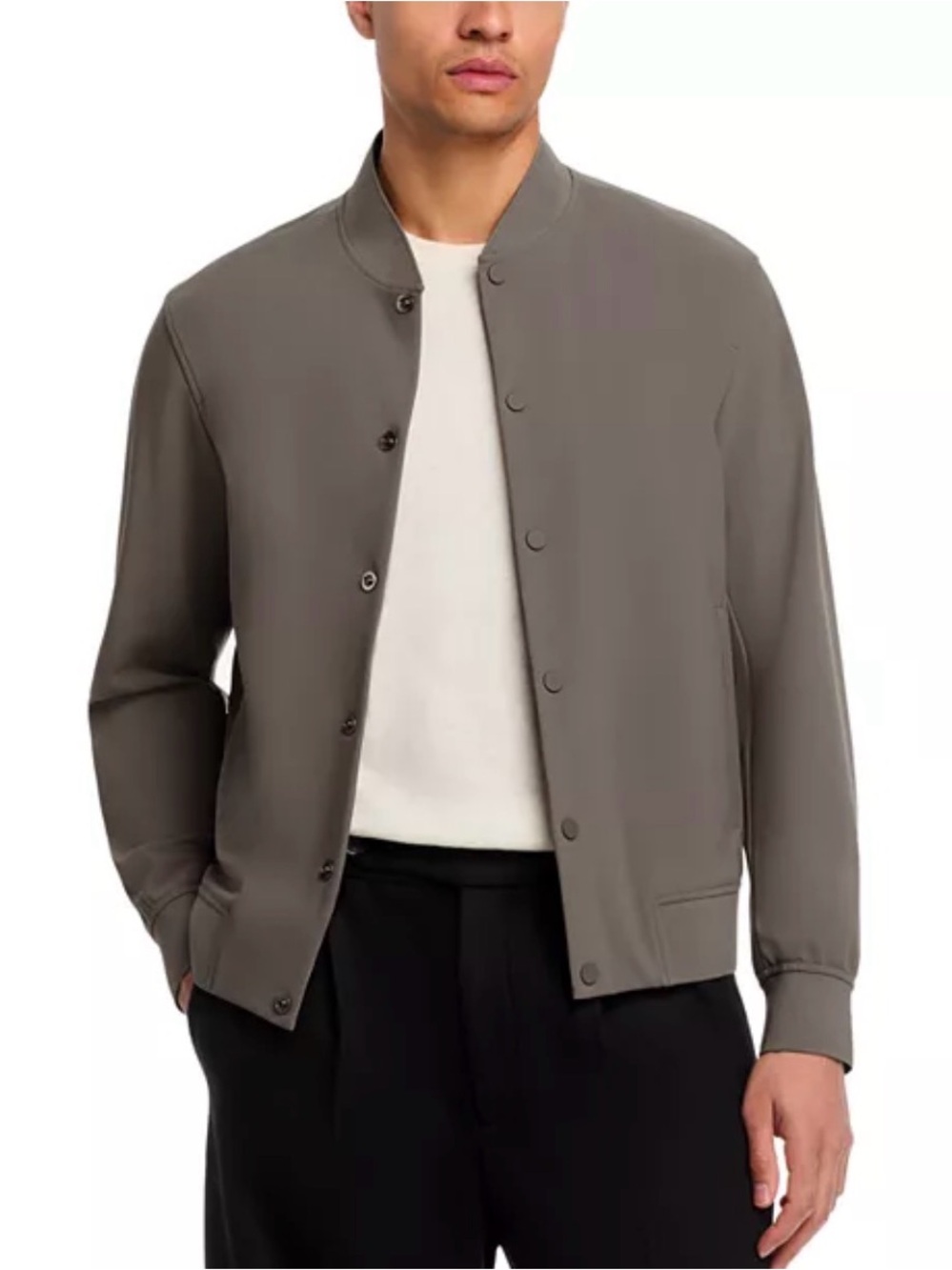 Theory Murphy Bomber Jacket in Precision Ponte